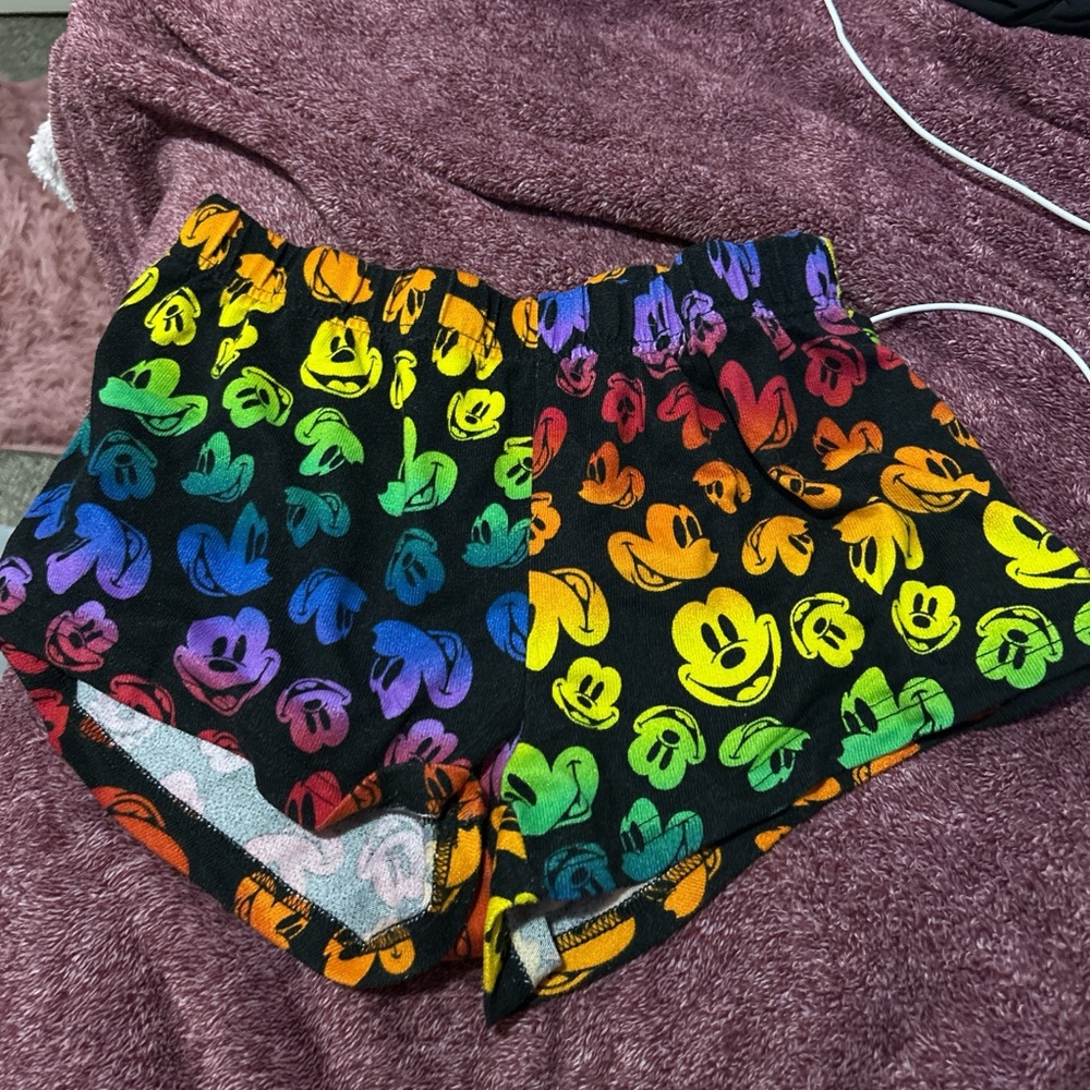 Disney Multicolor Mickey Mouse Women's Shorts
